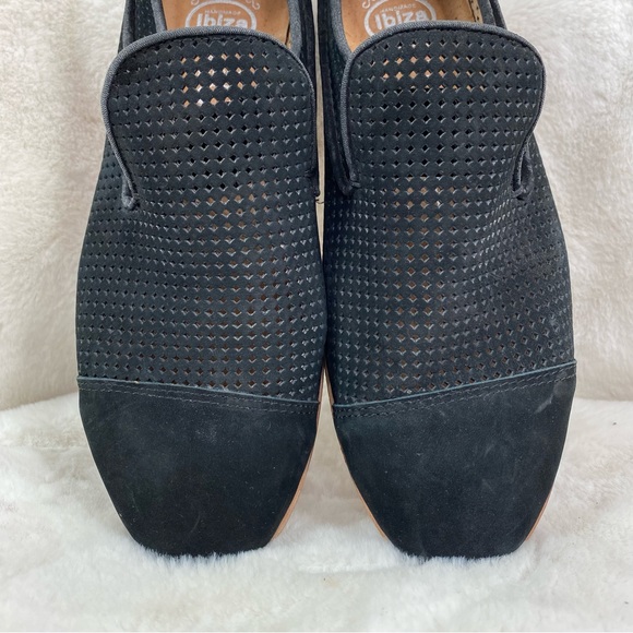 Jeffery Campbell Barkley Perforated black Suede Cap Toe Loafers. Size 7.5 - Picture 3 of 11